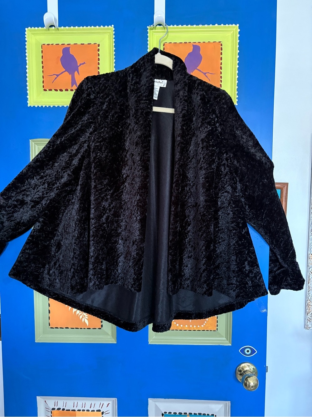 Faux Lamb swing wrap-Evening Jacket small/medium